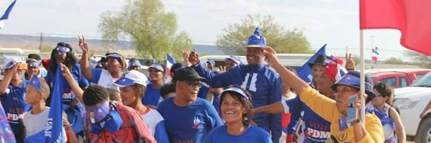 PDM supporters gathered in party colours